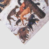 『雪の中の狩人ピーター·ブルーゲル·ザ·エルダー』 薄葉紙 (詳細)