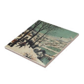 雪の中の狩人、有名なアート作品、 タイル (側面)