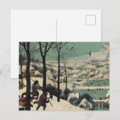 雪の中の狩人、有名な作品、 ポストカード (正面/裏面)