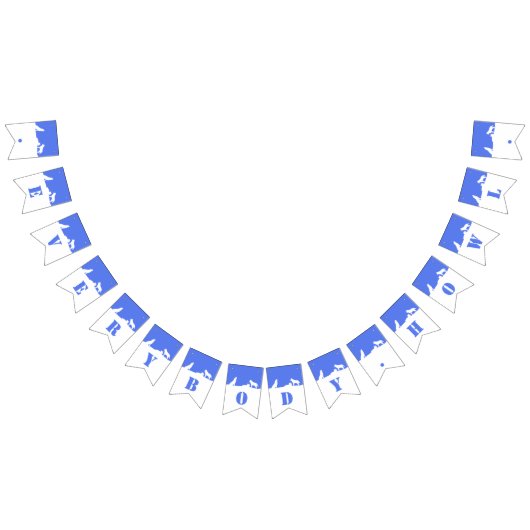 雪の中の狼みんな吠えろ！バント バンティングフラッグ (全)