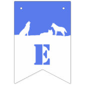 雪の中の狼みんな吠えろ！バント バンティングフラッグ (第2の旗)