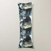 雪の中の狼 ボディピロー (正面縦)