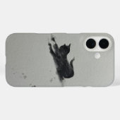 雪の中の猫1 Case-Mate iPhoneケース (裏面 (横))