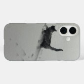 雪の中の猫2 Case-Mate iPhoneケース (裏面 (横))