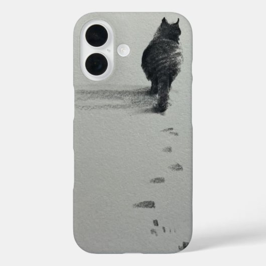 雪の中の猫3 Case-Mate iPhoneケース (裏面)