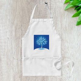 雪の中の白い木 スタンダードエプロン