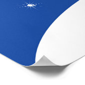 雪の中の白い木 ポスター (角)