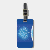 雪の中の白い木 ラゲッジタグ (正面縦)