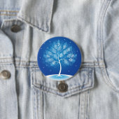 雪の中の白い木 缶バッジ (インサイチュ)