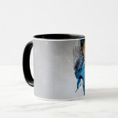 雪の中の白い胸のナツハッチ – オリジナル写真 マグカップ (正面左)