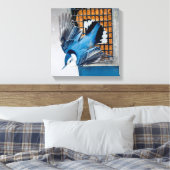 雪の中の白い胸のヌサッチ – オリジナル写真 キャンバスプリント (インサイチュ (寝室))