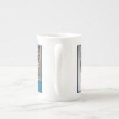 雪の中の白い胸のヌサッチ – オリジナル写真 ボーンチャイナマグカップ (裏面)