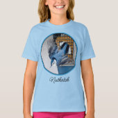 雪の中の白い胸のヌサッチ – オリジナル写真 Tシャツ (正面)