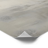 雪の中の白樺の木 ゴシックの森の風景 ウォール ポスター (角)