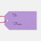 雪の中の神秘的なユニコーン ギフトタグ (裏面横)