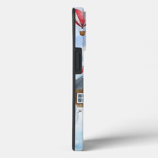 雪の中の秋田犬のクリスマスドッグハウス Case-Mate iPhoneケース (裏面 / 右)