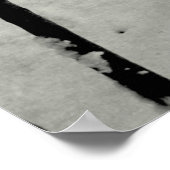 雪の中の竹幹 ポスター (角)