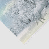 雪の中の美しい白馬 薄葉紙 (詳細)
