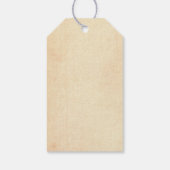 雪の中の美ランニングしい白馬のクリスマス ギフトタグ (裏面)