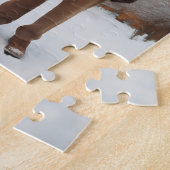 雪の中の老夫婦 ジグソーパズル (側面)