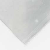 雪の中の老夫婦 フリースブランケット (角)