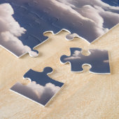 雪の中の茶色のクマ ジグソーパズル (側面)