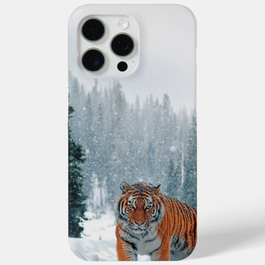 雪の中の虎 Case-Mate iPhoneケース (裏面)