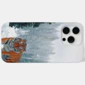 雪の中の虎 Case-Mate iPhoneケース (裏面 (横))