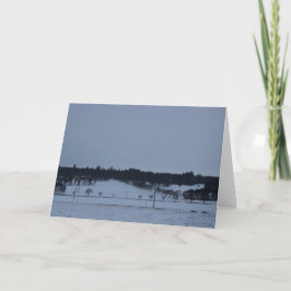 雪の中の裸の木 シーズンカード