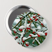 雪の中の赤い果実(2025) 缶バッジ (正面&裏面)