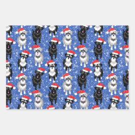 雪の中の遊クリスマスシュノーザーズ ラッピングペーパーシート
