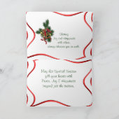 雪の中の郵便受け(松とベル付カスタマイズき) - シーズンカード (内部)