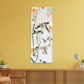 雪の中の雀と椿　（安藤広重） キャンバスプリント (インサイチュ (リビング))