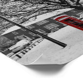 雪の中の電話ボックス ポスター (角)