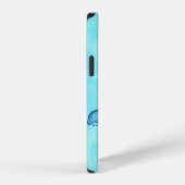 雪の中の青いオオカミ iPhoneケース (右側面)
