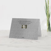 雪の中の頭のついた壁 カード (裏面)