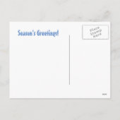 雪の中の馬の挨拶はがき シーズンポストカード (裏面)