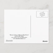 「雪の中の馬」アニマルアートはがき ポストカード (裏面)