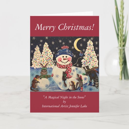 「雪の中の魔法の夜」 シーズンカード (正面)