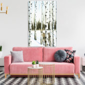 雪の中の鹿 キャンバスプリント (インサイチュ (リビング))