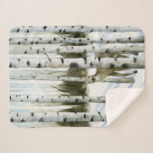 雪の中の鹿 シェルパブランケット (正面(横))