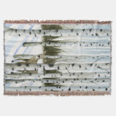 雪の中の鹿 スローブランケット (正面)