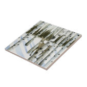 雪の中の鹿 タイル (側面)