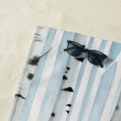 雪の中の鹿 ビーチタオル (インサイチュ)