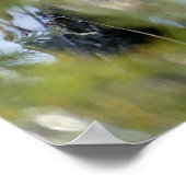 雪の中の鹿 ポスター (角)