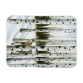 雪の中の鹿 マグネット (横)