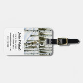 雪の中の鹿 ラゲッジタグ (正面横)