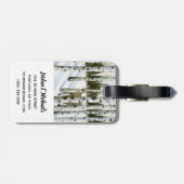 雪の中の鹿 ラゲッジタグ (裏面横)