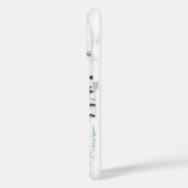 雪の中の黒いアパルーサの馬 Case-Mate iPhoneケース (裏面 / 左)