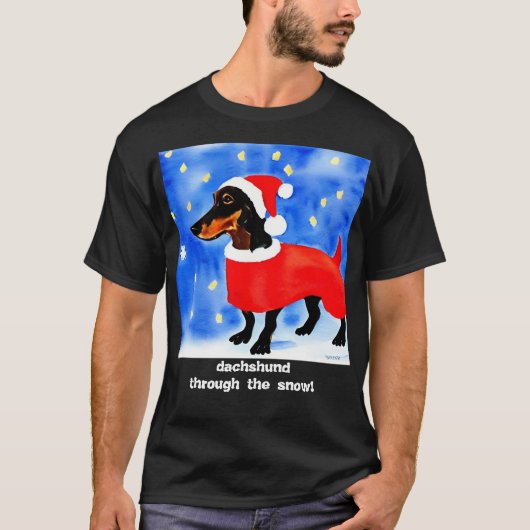 雪の中をダックシュント！ Tシャツ (正面)